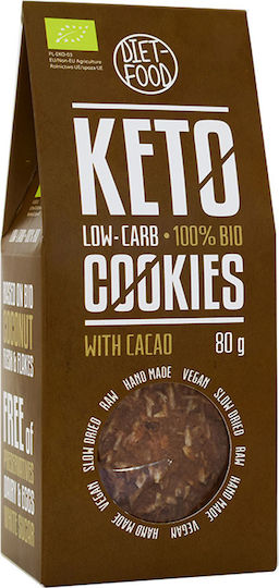 Diet-Food Organic Biscuits Protein Keto Cocoa 1pcs 80gr