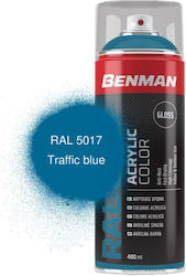 Benman Spray Paint Acrylic Traffic Blue RAL 5017 400ml