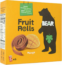 Bear 5 Lollipops Fruit Rolls with Mango Flavour Sugar Free 100gr