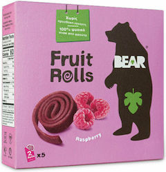Bear 5 Lutscher Fruit Rolls mit Geschmack Himbeere Ohne Zuckerzusatz 100gr Bear 5 Lutscher Fruit Rolls mit Geschmack Himbeere Ohne Zuckerzusatz 100gr