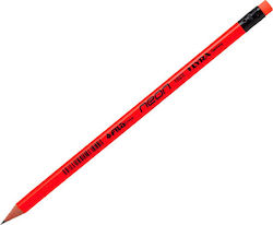 Lyra Neon Pencil HB with Eraser Red 1293960