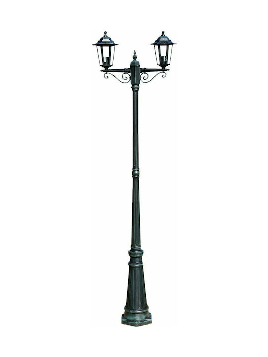 vidaXL Preston Outdoor Floor Lamp Beitrag for E27 Bulb Grün