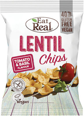 Eat Real Chips Lentil with Flavour Tomato & Basil Gluten Free 113gr 1pcs