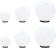 vidaXL Lamp Globe Outdoor 12W IP44 for Socket E27 White