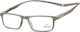 Montana Eyewear MR59C Lesebrille +1.00 mit Magnet Matt Grey MR59C