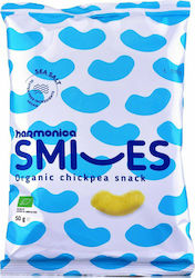 harmonica Organic Puffed Snacks Smiles from Chickpeas Salted 50gr