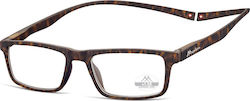 Montana Eyewear MR59A Lesebrille +1.00 mit Magnet Tortoise MR59A