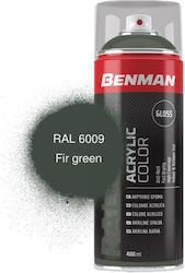 Benman Spray Paint Acrylic Fir Green RAL 6009 400ml
