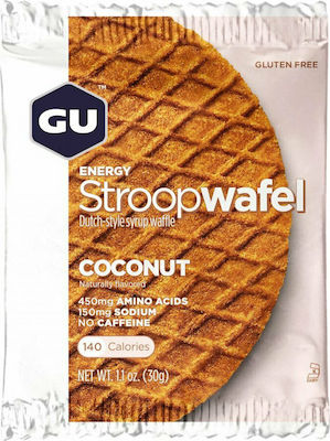 GU Organică Vafe Stroopwafel Nucă de cocos Fără Gluten 30gr