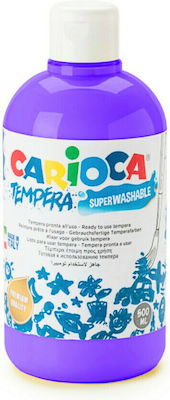 Carioca Tempera Tempera Colour Paint Bottle 500ml Purple