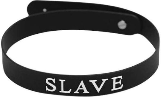 XR Master Series Silicone Collar Slave Halsband in Schwarz Farbe