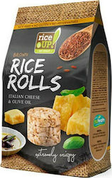 RiceUp Rice Wafers Brown Rice Rolls Cheese Gluten-Free 1x50gr