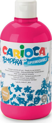 Carioca Tempera Colour Paint Bottle 500ml Fuchsia