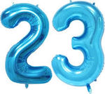 Μπαλόνι 100 cm χρωμα μπλε σκουρο , Αριθμός 23 ,αποστέλλεται ξεφούσκωτο 2 τ.μ.χ.
