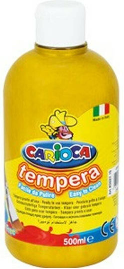 Carioca Tempera Τέμπερα Ζωγραφικής Χρυσή σε Μπουκάλι 500ml