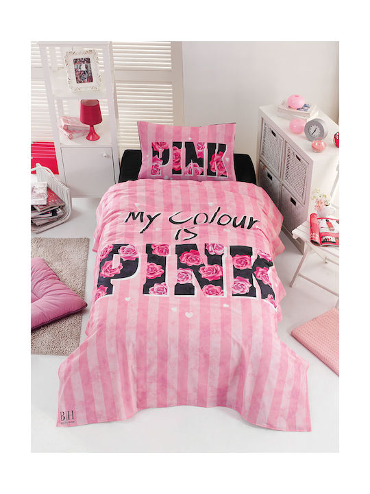 Beauty Home Kids Duvet Set Single with Pillowcase 6113 Pink 160x240cm