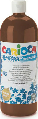 Carioca Tempera Tempera Colour Paint Bottle 1000ml Brown