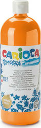 Carioca Tempera Tempera Colour Paint Bottle 1000ml Orange