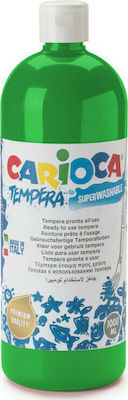 Carioca Tempera Tempera de Pictură verde strălucitor în Sticlă 1000ml 1buc KO030.14