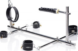 XR Master Series Imprisoned Metal Stockade Dildo Sex Furniture in Black Color