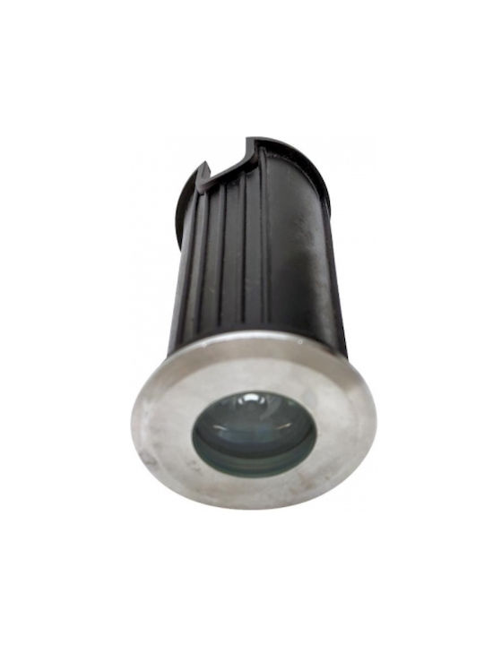Geyer Outdoor Floor Lamp Projektor LED 2W with Natürliches Weiß Light IP68 Silber