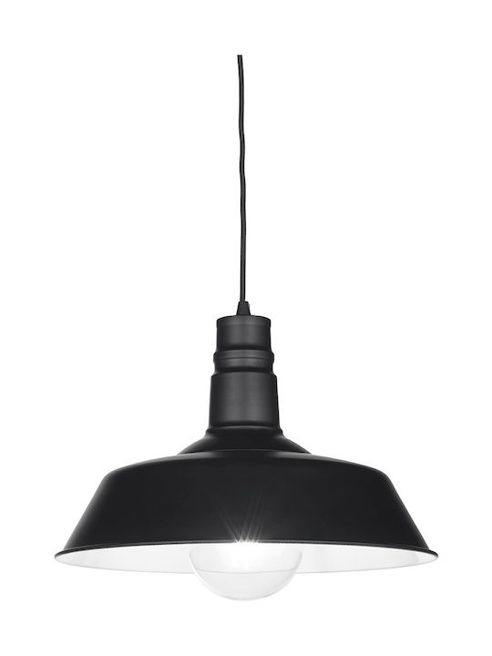 Ondaluce Loira Pendant Light Single-Light Bell for Socket E27 Black