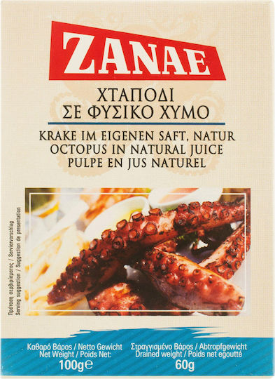 Zanae Octopus In Natural Juice 100gr