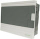 Eurolamp Walled 12-Elements Fuse Box with 1 Row W300xH195xD100mm