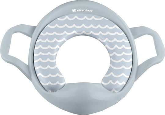 Kikka Boo Toddler Toilet Seat Soft-Padded with Handles Shape of Sea Light Blue