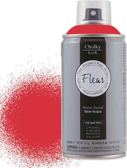 Fleur Chalky Look Spray Chalk Paint F27 Tomato Red 300ml 63875
