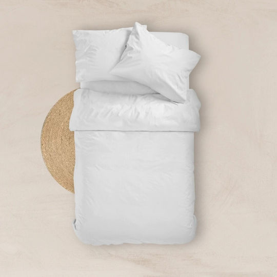Borea Bettlaken Super-Doppel 240x260cm. Solid 10.White