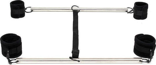 Rimba Double Spreader Bar With Soft Cuffs Щанга за Обездвижване в Черен Цвят