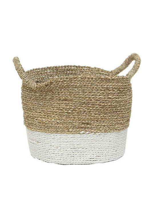 Wicker Decorative Basket Seagrass 30x30x30εκ. Soulworks