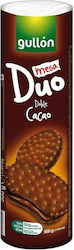 Gullon Biscuits Cookies Mega Duo Double Cocoa With Topping & Filling Cocoa 1pcs 500gr Gullon Biscuits Cookies Mega Duo Double Cocoa With Topping & Filling Cocoa 1pcs 500gr
