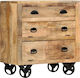 Wooden Buffet with Drawers Μάνγκο L70xW40xH75cm