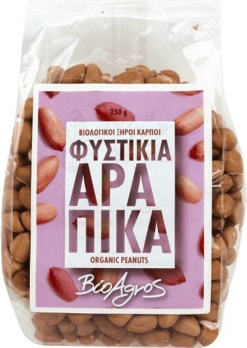 Βιο Αγρός Βιολογικά Φιστίκια Αράπικα Ωμά Ψίχα Χωρίς Αλάτι 250gr