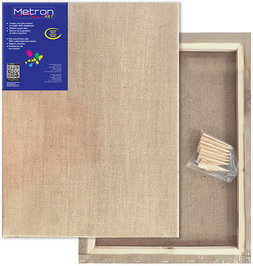 Metron Leinwand auf Keilrahmen Rechteckig mit Keilrahmen 20x40cm 1Stück