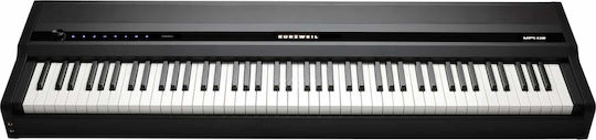 Kurzweil Electric Stage Piano MPS120 with 88 Weighted Keys Built-in Speakers and Connection with Headphones and Computer Black