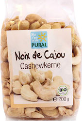Pural Rohe Bio-Produkt Ungesalzen Cashews Geschält 200gr