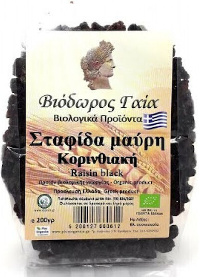 Βιόδωρος Γαία Κορινθιακή Βιολογική Σταφίδα Μαύρη 200gr