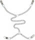 Rimba Nipple To Labia Clamps With Chain Щипки за Зърна в Сребрист Цвят