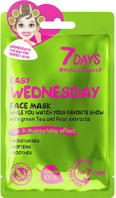 7DAYS Easy Wednesday Sheet Face Moisturizing Mask with Green Tea 28gr