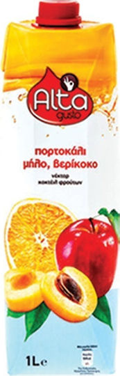 Alta Gusto Νέκταρ Πορτοκάλι, Μήλο & Βερίκοκο 1000ml