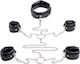 XR Strict Leather Slave Bondage Shackle Set Σετ για Δέσιμο Λαιμού & Άκρων σε Μαύρο Χρώμα