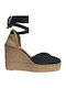 Chiara Women's Platform Espadrilles Black