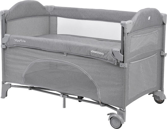 Kikka Boo Milky Way 2020 Playpen 2 Levels with Mattress Gray 125x65cm