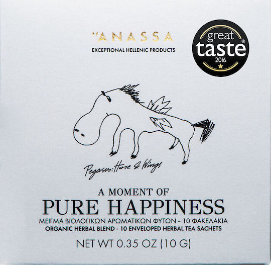 Anassa Organics Herbal Blend Pure Happiness Mint / Sage / Honeysuckle / Herbs Blend Organic Product 10 Bags