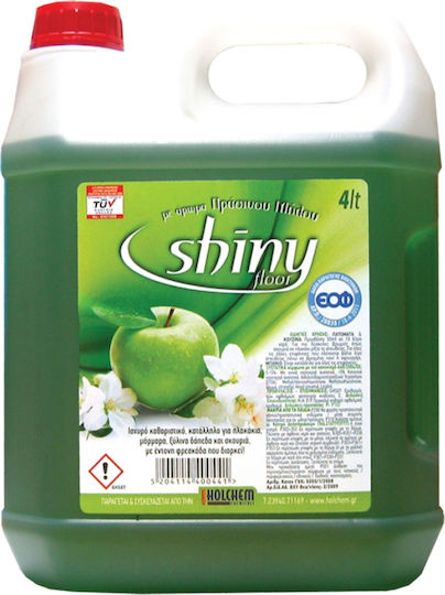 Holchem Shiny Floor За Подове с Дезинфекционно Действие с аромат на зелено ябълко 1x4л
