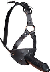 Zado Head Harness with Dildo Cagulă în Culoare Negru