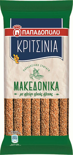 Papadopoulou Breadsticks Barley Macedonian 200gr